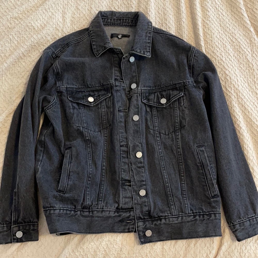 Missguided jean black jacket size US2
